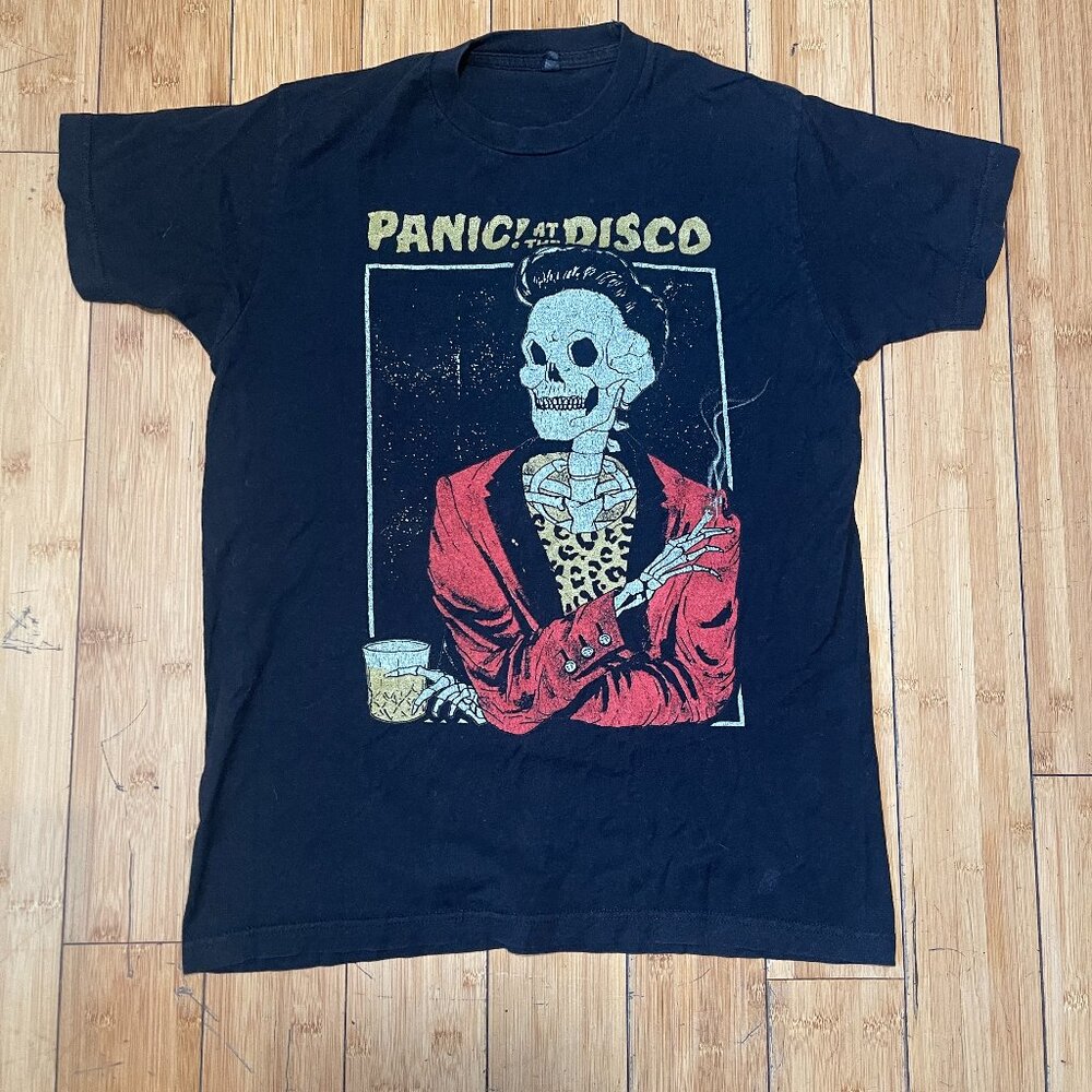 Panic At The Disco 2017 Death of a Bachelor Tour T-Shirt Crew Neck Woman Sz M